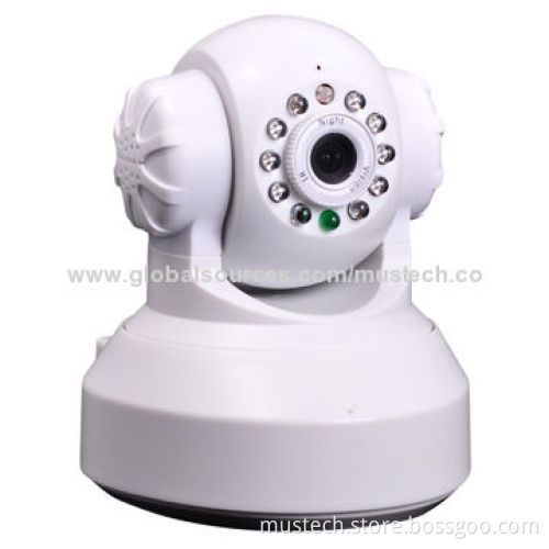 CCTV CMOS IP Camera, Two-way Audio Monitoring, P2P, Wireless, Plug-and-play FunctionNew